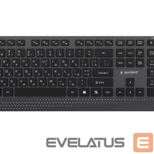 Компьютерная клавиатура Gembird  KEYBOARD MULTIMEDIA USB CYRILL/BLACK KB-MCH-06-CYRL 