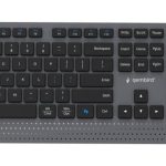 Компьютерная клавиатура Gembird  KEYBOARD +MOUSE WRL ENG/BK KBS-WPS-02 