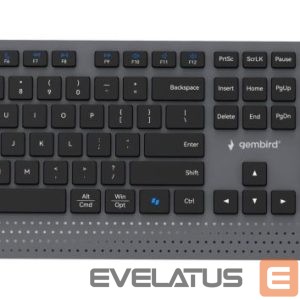 Компьютерная клавиатура Gembird  KEYBOARD +MOUSE WRL ENG/BK KBS-WPS-02 