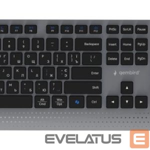 Компьютерная клавиатура Gembird  KEYBOARD +MOUSE WRL CYRILLIC/BK KBS-WPS-02-CYRL 