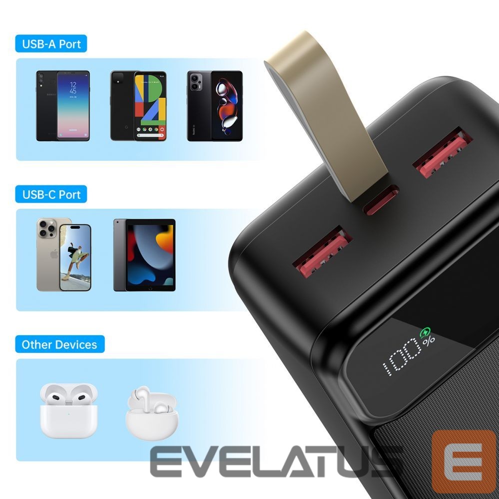 Внешний аккумулятор Choetech Choetech Power Bank 30000 mAh Black