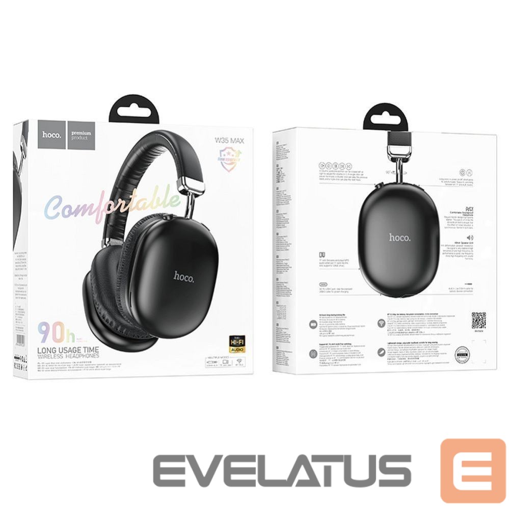 Беспроводные наушники Hoco Wireless headphones Hoco W35 Max black