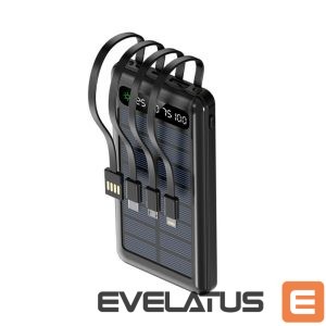 Внешний аккумулятор Setty  Setty solar power bank SLR-100 10000 mAh black 