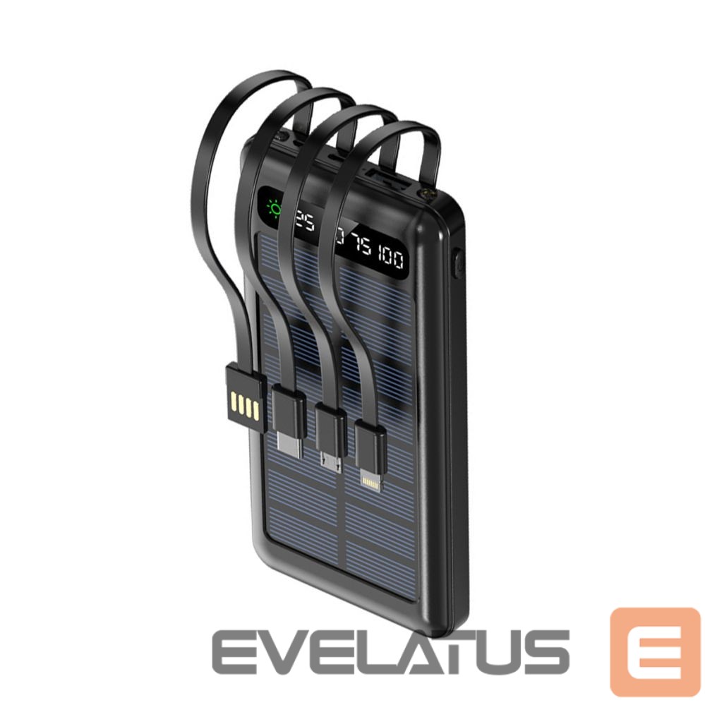 Внешний аккумулятор Setty Setty solar power bank SLR-100 10000 mAh black
