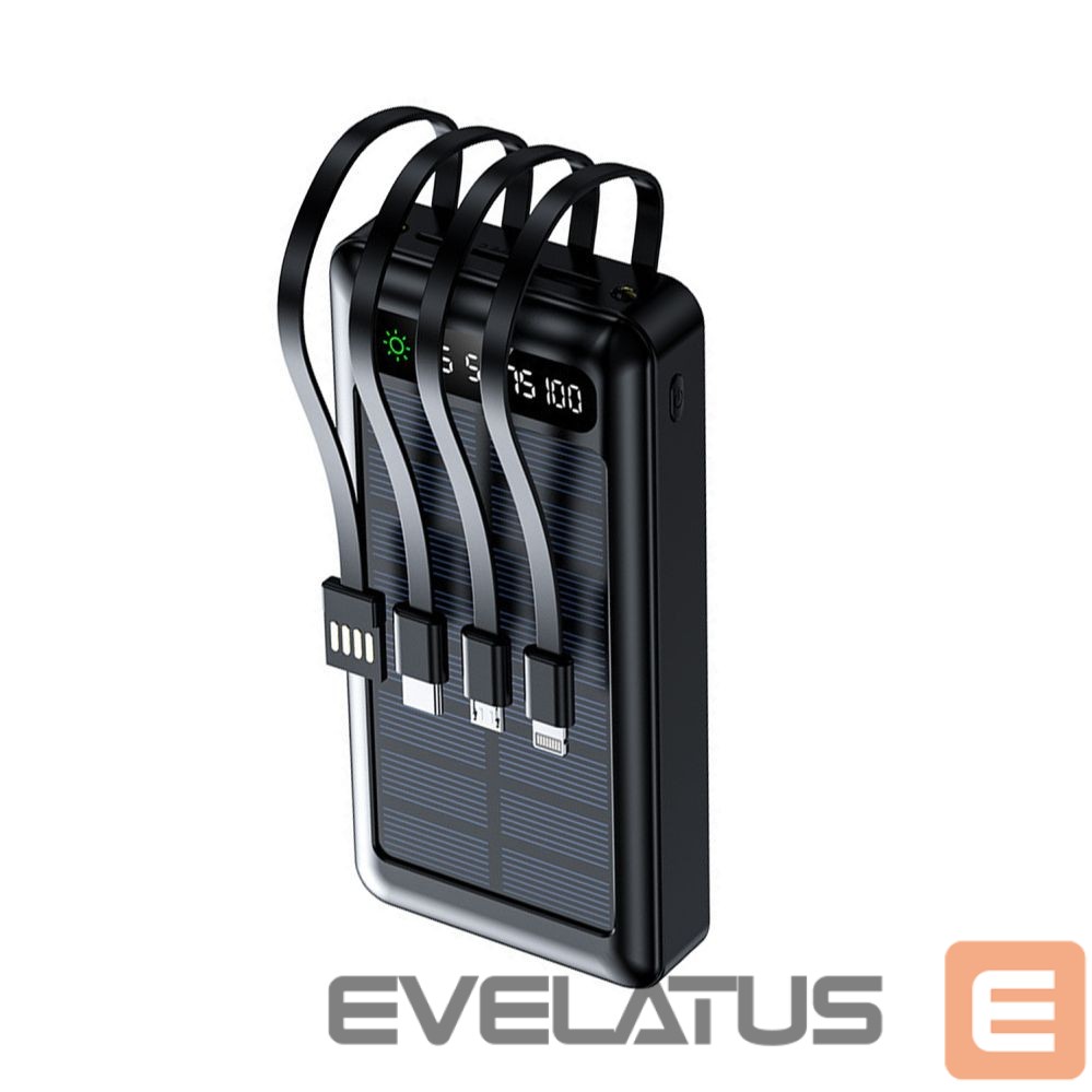 Внешний аккумулятор Setty Setty solar power bank SLR-120 20000 mAh black