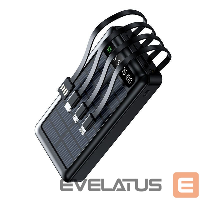 Внешний аккумулятор Setty Setty solar power bank SLR-120 20000 mAh black