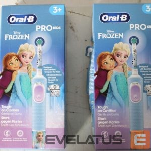 Зубная щётка Oral-B  SALE OUT.  Vitality PRO Kids Frozen Electric Toothbrush, Blue |  Electric Toothbrush | Vitality PRO Kids Frozen | Warranty 24 month(s) | Rechargeable | For kids | Number of brush heads included 1 | Number of teeth brushing modes 2 | Blue | DAMAGED PACKAGING 